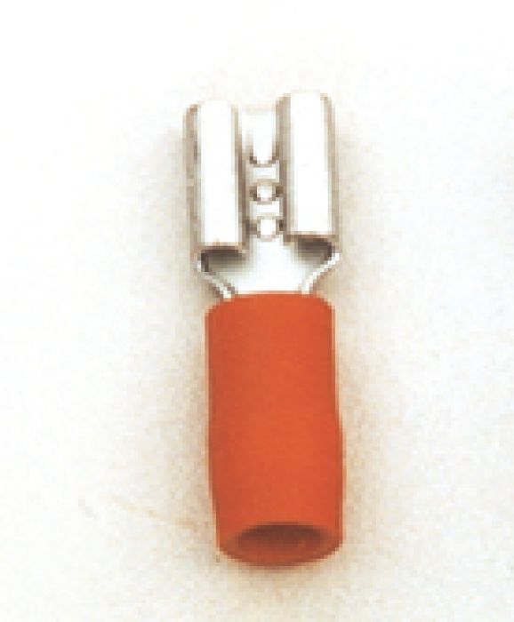 Flachsteckhülse 4.8 mm² x 1.0 mm rot