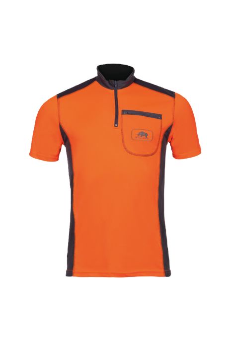 SIP Funktionsshirt kurzarm Farbe orange/grau Größe XL