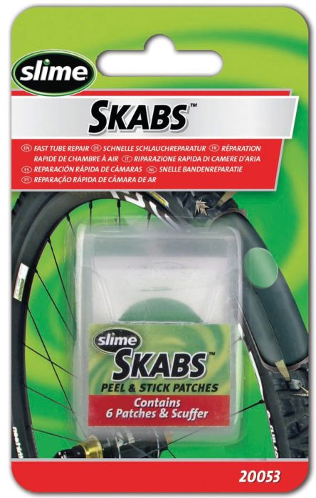 Slime Pannenset 6 Metalpad Aufkleber für Fahrradreifen