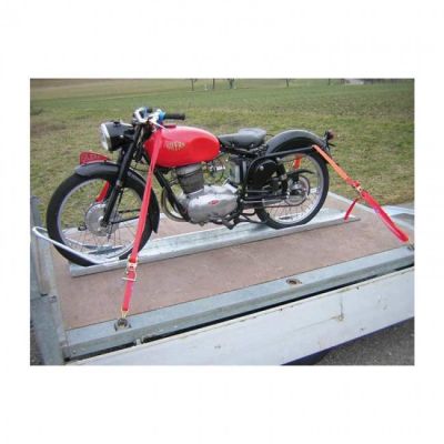 Motorradstandschiene, L 2000 mm mit Vorderradbügel