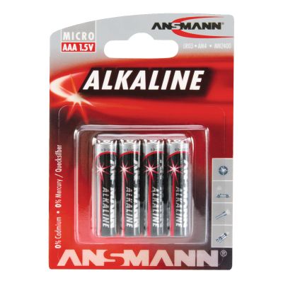 ANSMANN Thekendisplay Red Alkaline / 11x 4er AAA, 11x 4er AA
