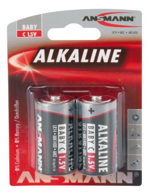 ANSMANN Alkaline Batterie Baby C / LR14 2er Blister
