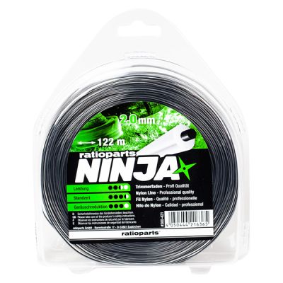 Ninja Nylonfaden 2,0 mm 122 m Trimmerfaden rund Mähfaden