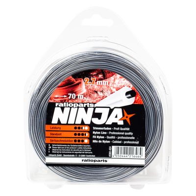 Ninja Nylonfaden 2,7 mm 70m Trimmerfaden rund Mähfaden