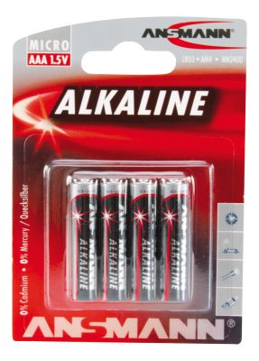 ANSMANN Alkaline Batterie Micro AAA / LR03 4er Blister