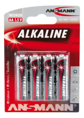 ANSMANN Alkaline Batterie Mignon AA / LR6 4er Blister
