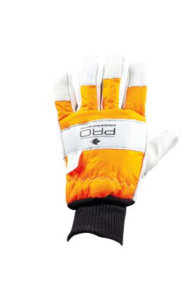 PRO Schnittschutz-Handschuh beidseitig, orange, Größe XXL