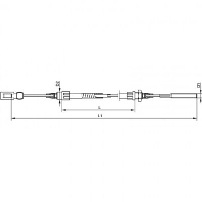 Bremsseil AL-KO - Profi Longlife, HL 770 mm / GL 1025 mm