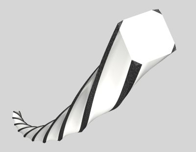 Nylonfaden Hybrid Twist Alucut 4-Kant gedreht 2,4 mm 15 m